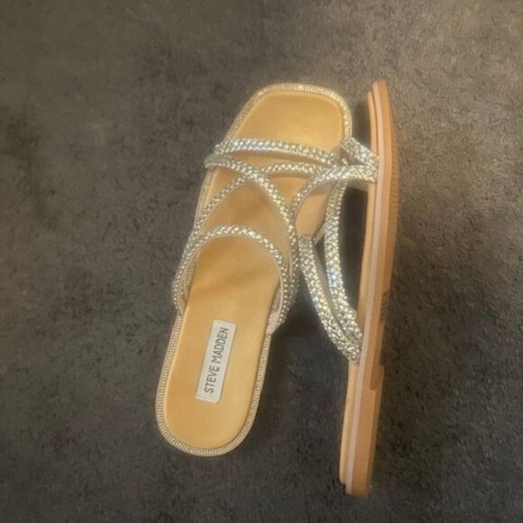 Steve Madden Spice Bling Silver sandals, size 8 - Picture 4 of 7